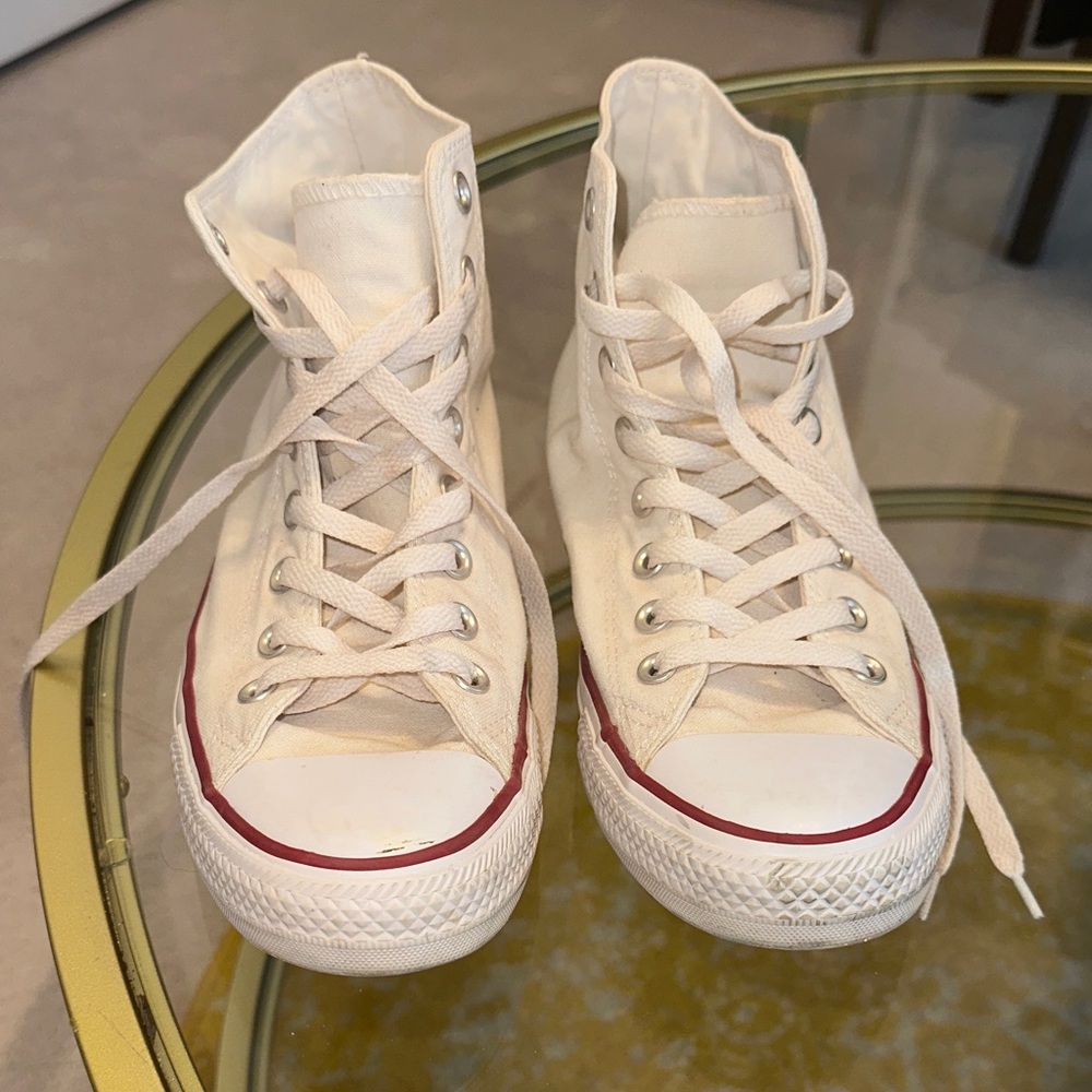 Converse Chuck Taylor All Star Canvas High Top Shoe Cream - Picture 2 of 9